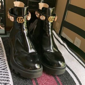black Gucci boots